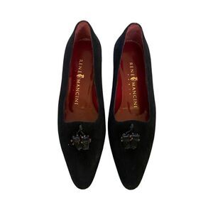 Rene Mancini Seude Womans Shoes size 7.5 Black Tessels